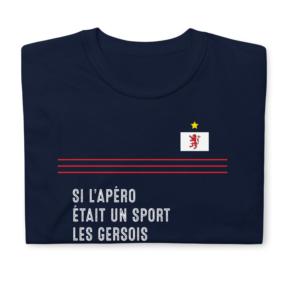 T-shirt Gersois gris sport - Champions du monde de l'apéro