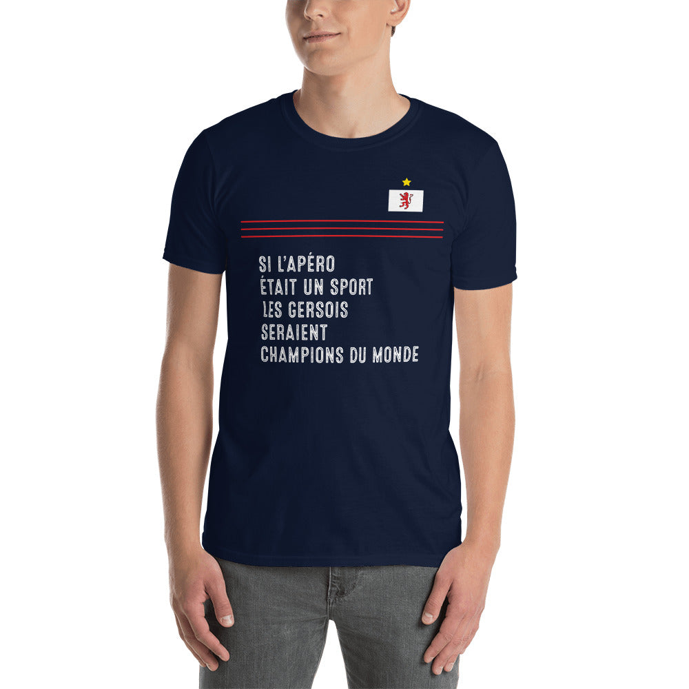 T-shirt Gersois gris foncé - Champions du monde de l'apéro