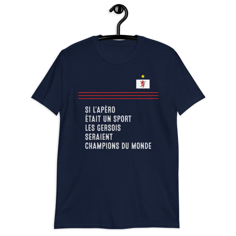 T-shirt Gersois rouge - Champions du monde de l'apéro
