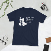 Thumbnail for T-shirt humour noir - Les cons ça ose tout, c'est même à ça qu'on les reconnaît face