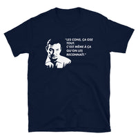 Thumbnail for T-shirt humour bleu marine - Les cons ça ose tout, c'est même à ça qu'on les reconnaît dos