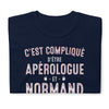 T-shirt Normand noir - Apérologue et fierté locale