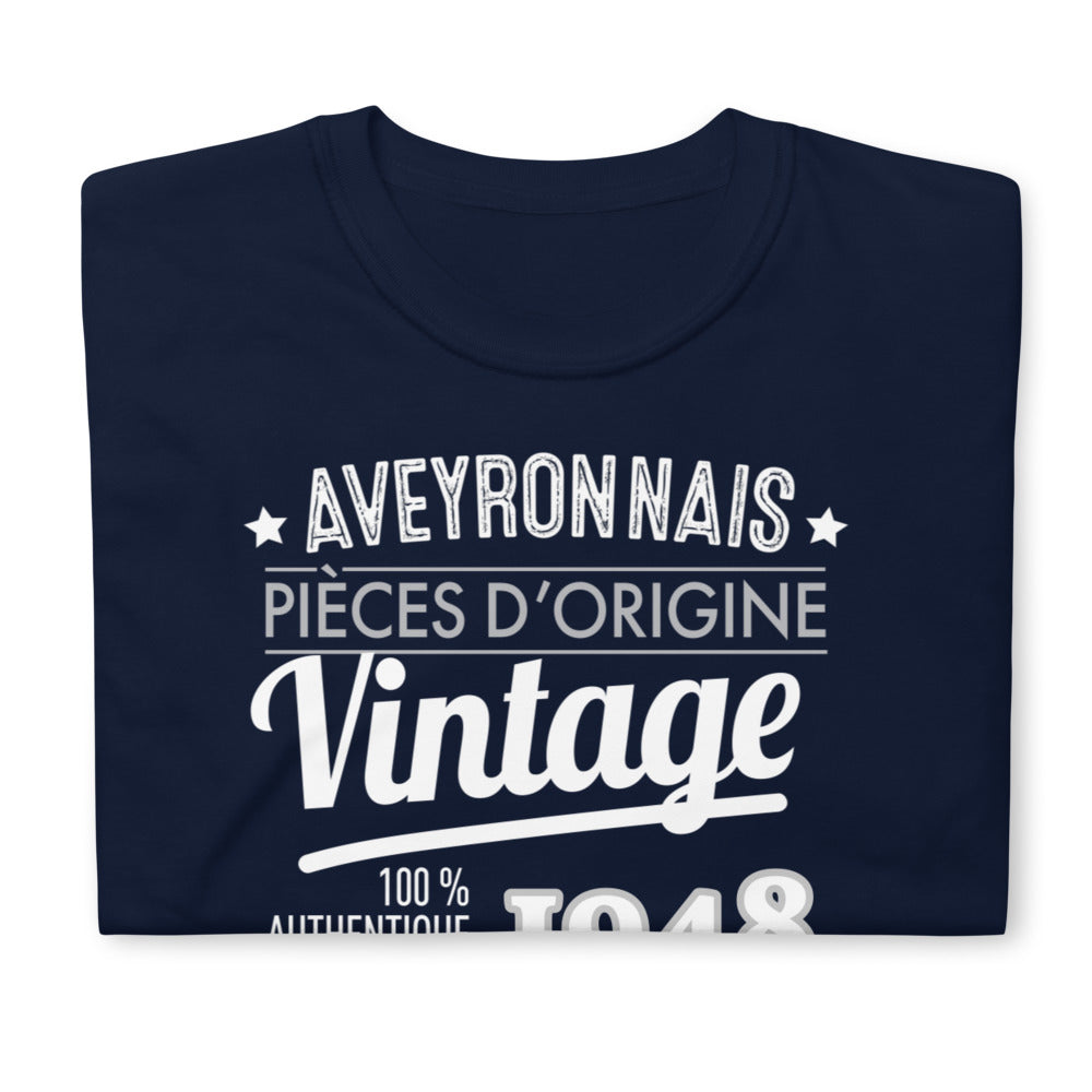 AVEYRONNAIS VINTAGE - T-shirt avec année personnalisable