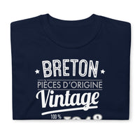 Thumbnail for Breton Vintage année de naissance personnalisable - T-shirt standard à personnaliser