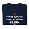 T-shirt Béarn noir - Testé positif avec humour local