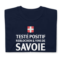 Thumbnail for T-shirt Savoie gris foncé chiné dos - Fierté du reblochon et des vins