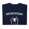 T-shirt Ariège noir - Super-héros en action