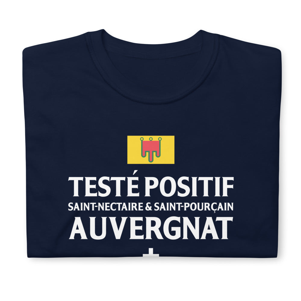 T-shirt Auvergne noir - Positif Saint Nectaire et Saint Pourçain