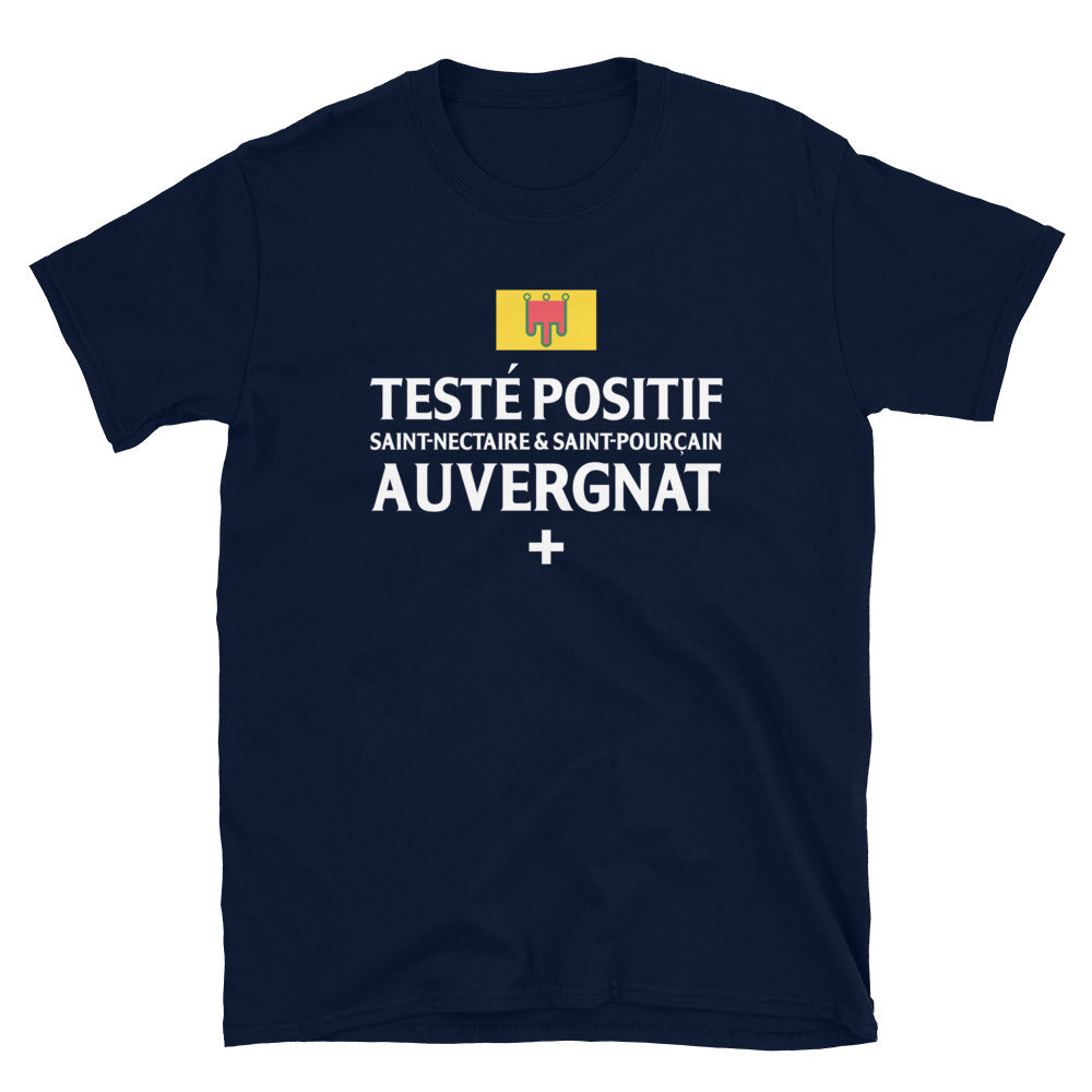 T-shirt Auvergne bleu marine dos - Positif Saint Nectaire et Saint Pourçain