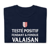 T-shirt Valaisan noir - Positif fendant et fondue