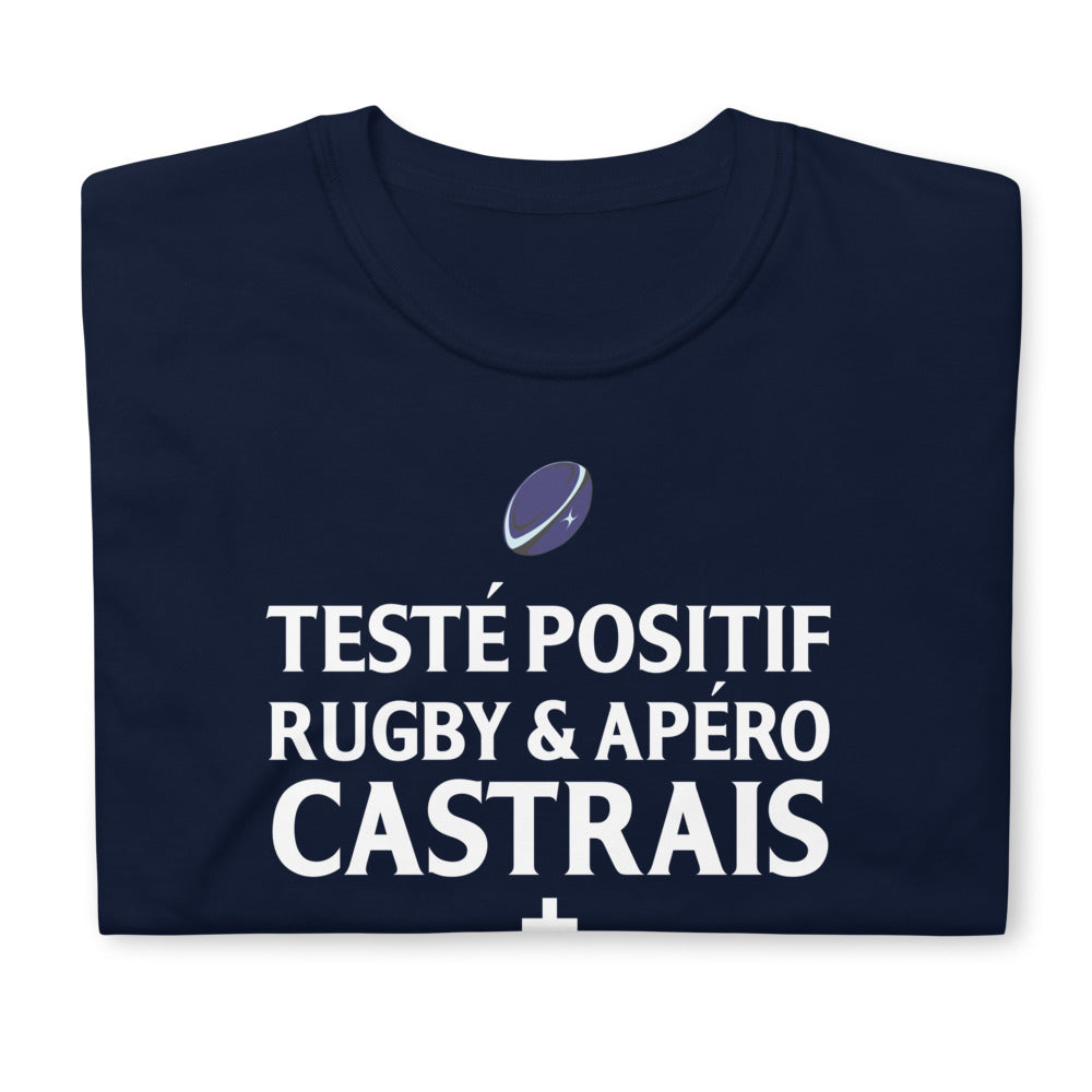 T-shirt Tarn gris foncé chiné dos - Positif rugby et apéro