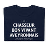 T-shirt Aveyron noir - Bon vivant et chasseur