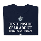 T-shirt Guitariste humour : testé positif gear addict perdu dans l'espace