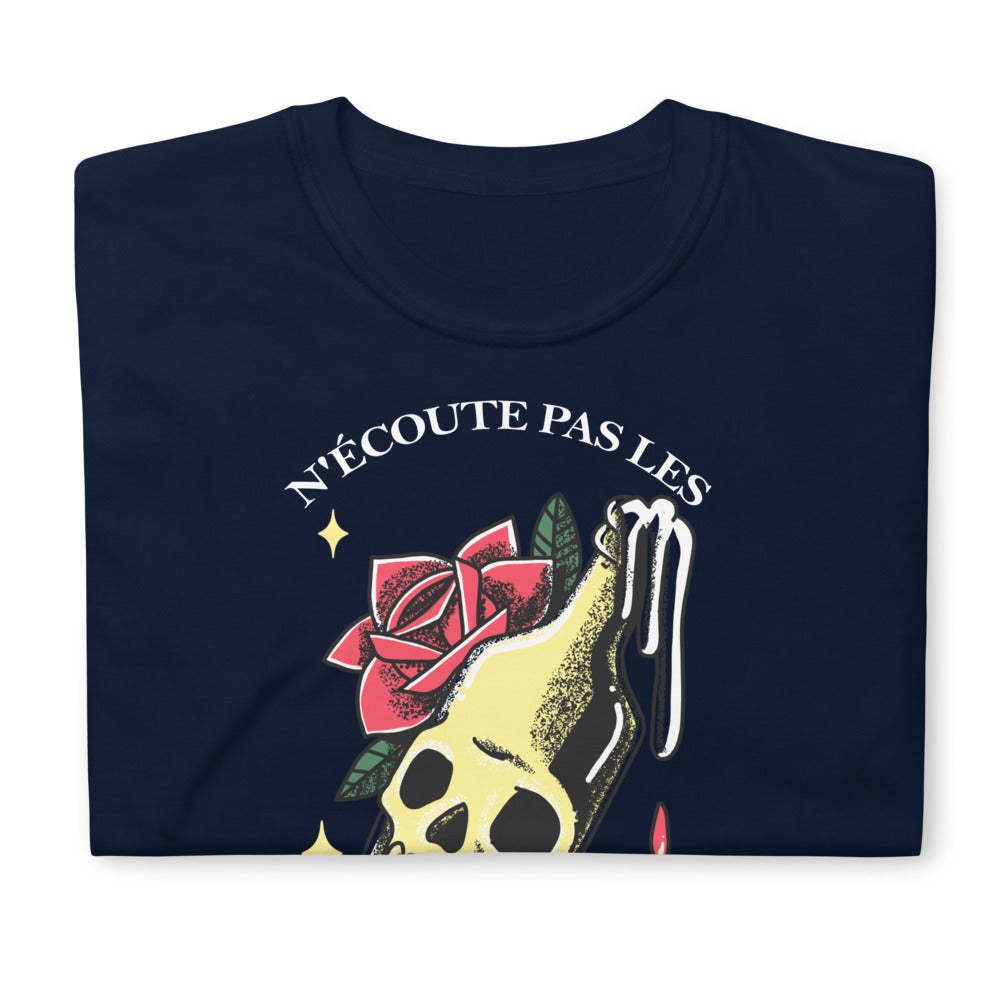 T-shirt Béarn bleu marine dos - N'écoute pas les Béarnais