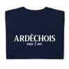 T-shirt Ardéchoise noir - Fierté et humour local