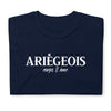 T-shirt Ariège noir - Fierté et humour local
