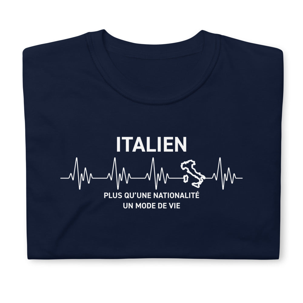T-shirt Italie noir - Un mode de vie à l'italienne
