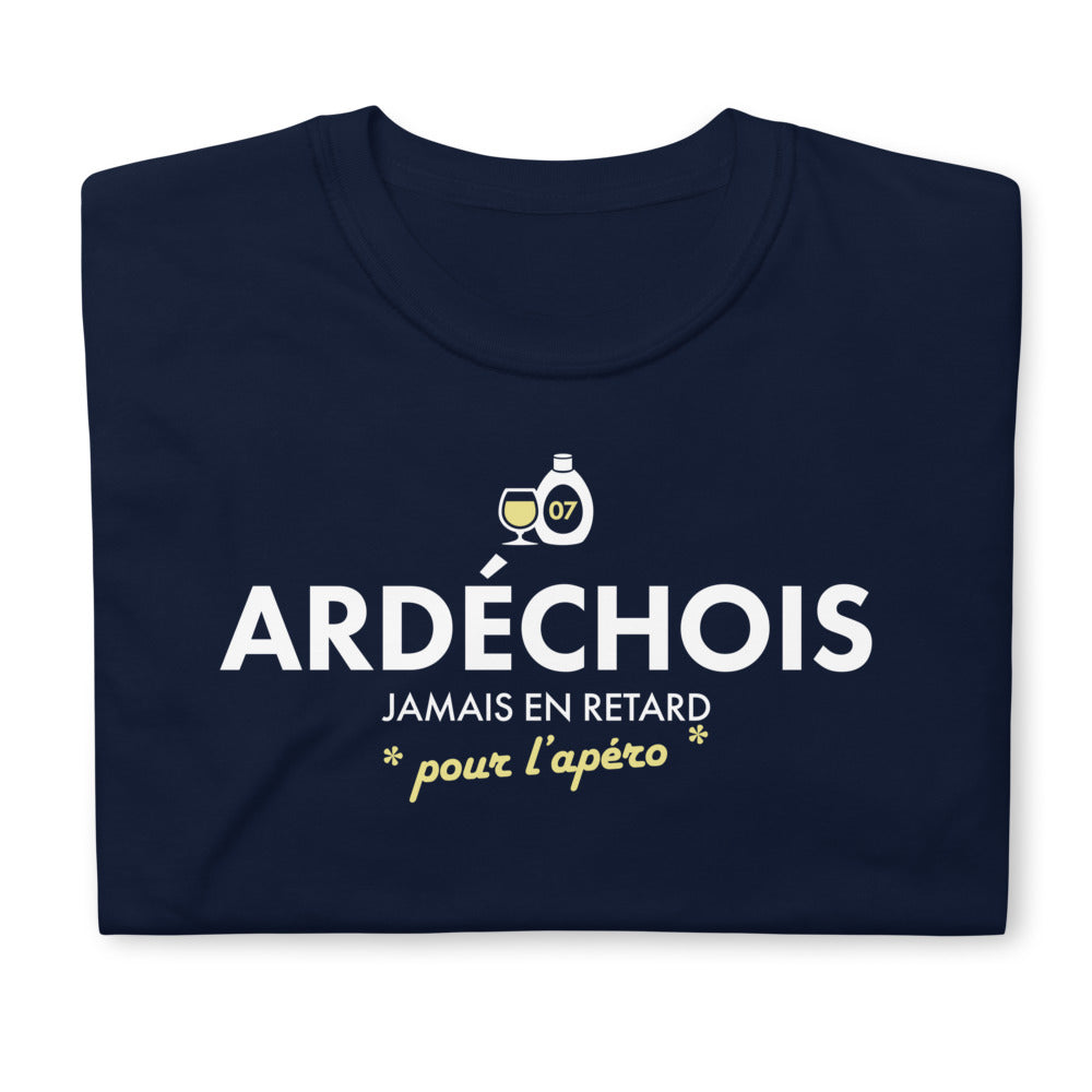 Ardéchois jamais en retard pour l'Apéro - T-shirt standard