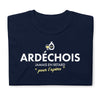 T-shirt Ardéchois noir - Toujours prêt pour l'apéro