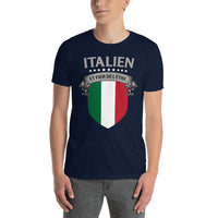 Thumbnail for T-shirt Italie gris foncé chiné - Fier d'être italien