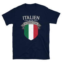 Thumbnail for T-shirt Italie bleu marine - Fier d'être italien