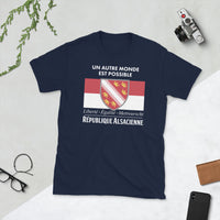 Thumbnail for T-shirt Alsace bleu marine dos - Humour et fierté locale