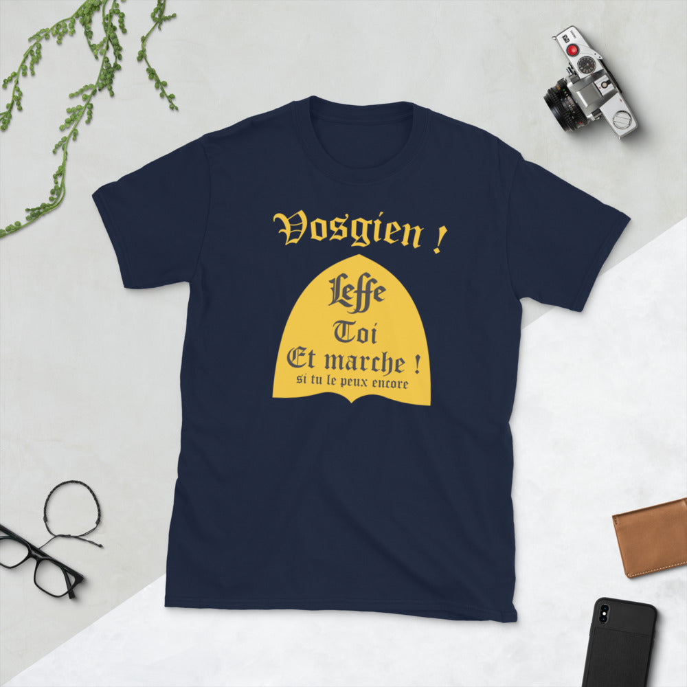 T-shirt Vosgien noir dos - Leffe-toi et marche avec humour