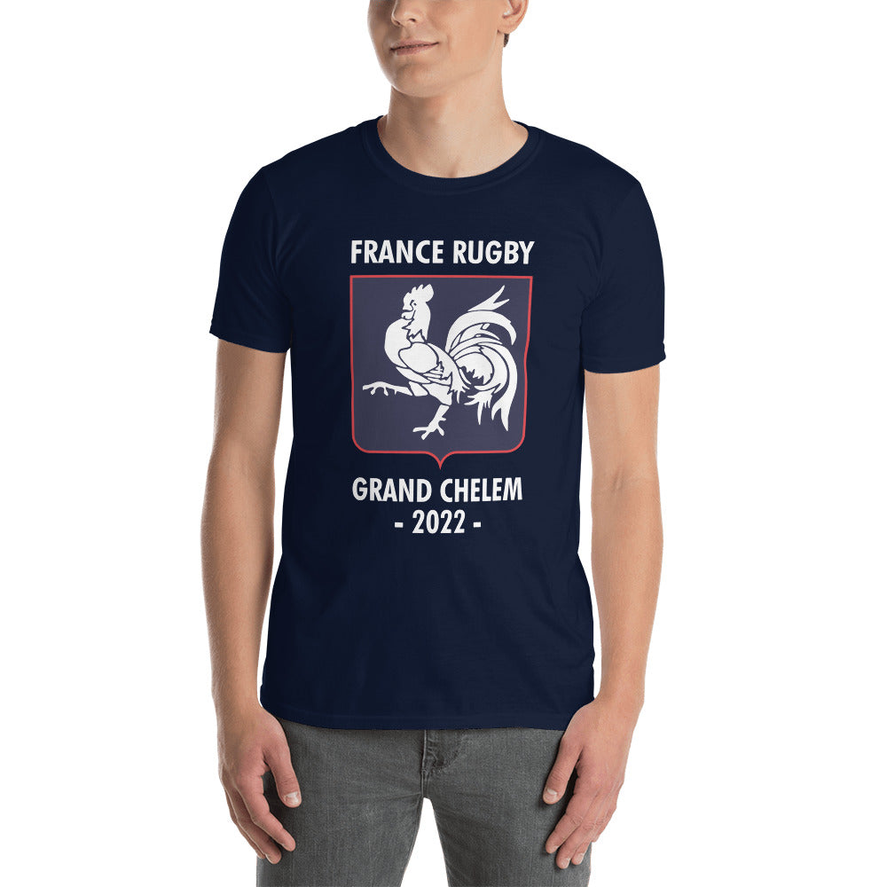 T-shirt Rugby France noir - Grand Chelem 2022