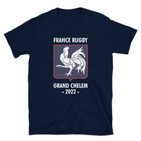 Thumbnail for T-shirt Rugby France noir dos - Grand Chelem 2022