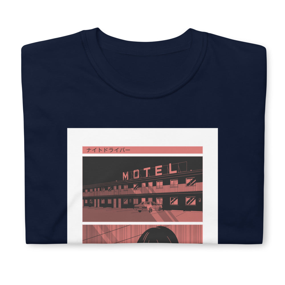 T-Shirt Planche de dessin manga - scène de Motel