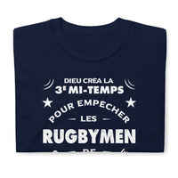 Thumbnail for T-shirt humour Rugby, Dieu créa la 3e mi-temps