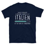 T-shirt humour Italien, connerie en cours de chargement