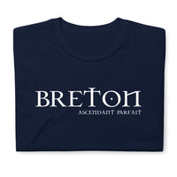 Thumbnail for T-shirt Bretagne gris foncé chiné dos - Breton Ascendant Parfait