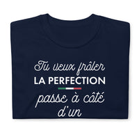 Thumbnail for T-shirt Italie bleu marine dos - Tu veux frôler la perfection
