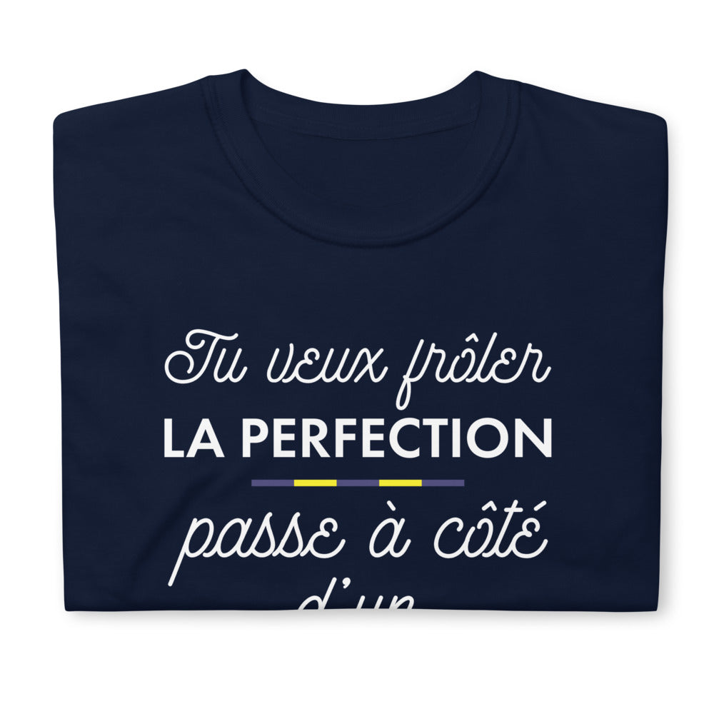 T-shirt Franc-Comtois bleu marine dos - Tu veux frôler la perfection
