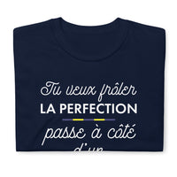 Thumbnail for T-shirt Franc-Comtois bleu marine dos - Tu veux frôler la perfection