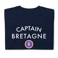 Thumbnail for T-shirt Bretagne bleu marine dos - Captain Bretagne super-héros