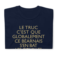 Thumbnail for T-shirt Béarn bleu marine dos - Humour Bat les C*uilles