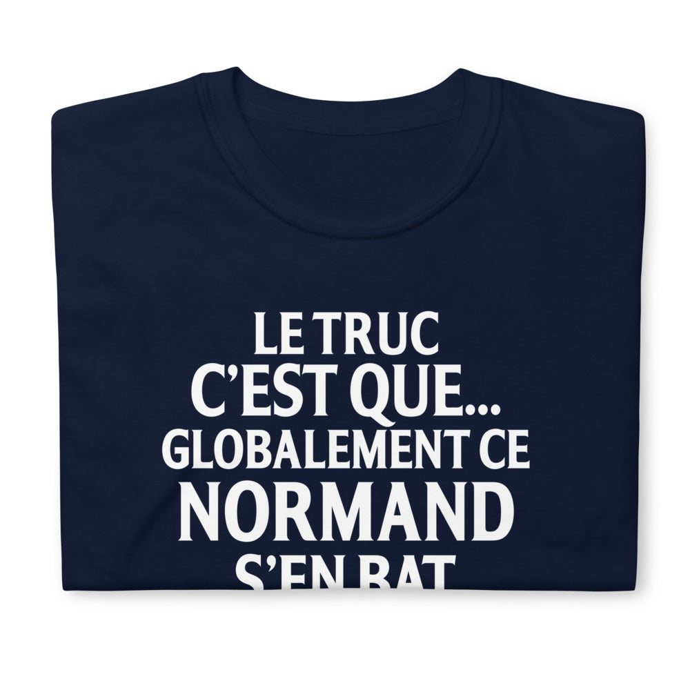 T-shirt Normand bleu marine dos - Humour qui bat les c*uilles
