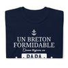 T-shirt Bretagne noir - Humour pour Papa Breton