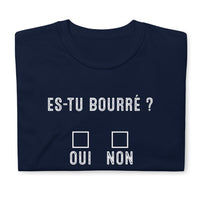 Thumbnail for T-shirt humour Alcool bleu marine dos - Es-tu bourré avec style