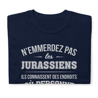 Thumbnail for T-shirt idée cadeau humour Jurassien ne les emmerdez pas.