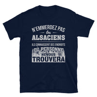 Thumbnail for T-shirt Alsace gris foncé chiné dos - Ne les emmerdez pas