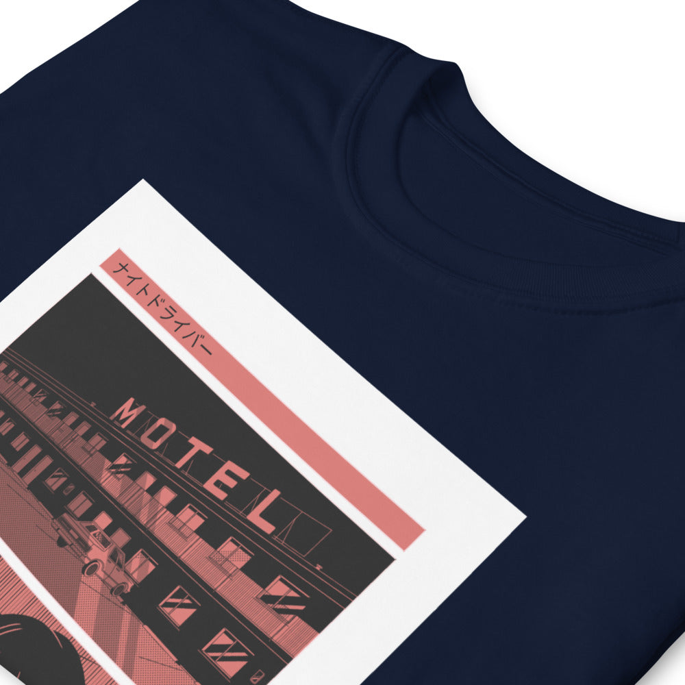 T-Shirt Planche de dessin manga - scène de Motel
