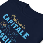 T-shirt cadeau Supporter de Marseille - C'est pas la capitale c'est Marseille bébé - Provence