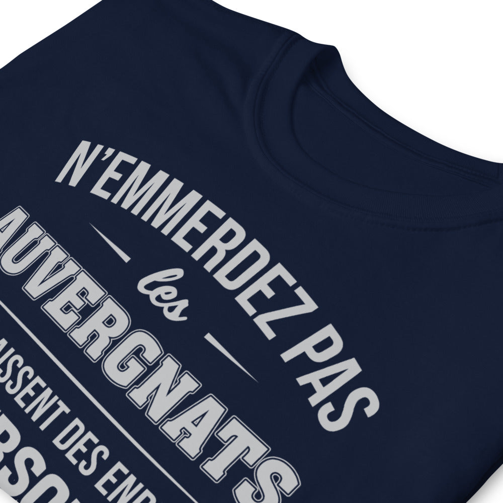 T-shirt idée cadeau humour Auvergnats - N'emmerdez pas les Auvergnats