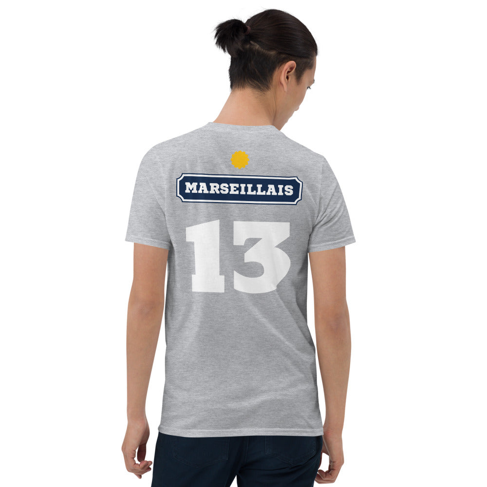T-shirt Marseille gris foncé chiné - Fierté du pastis 13