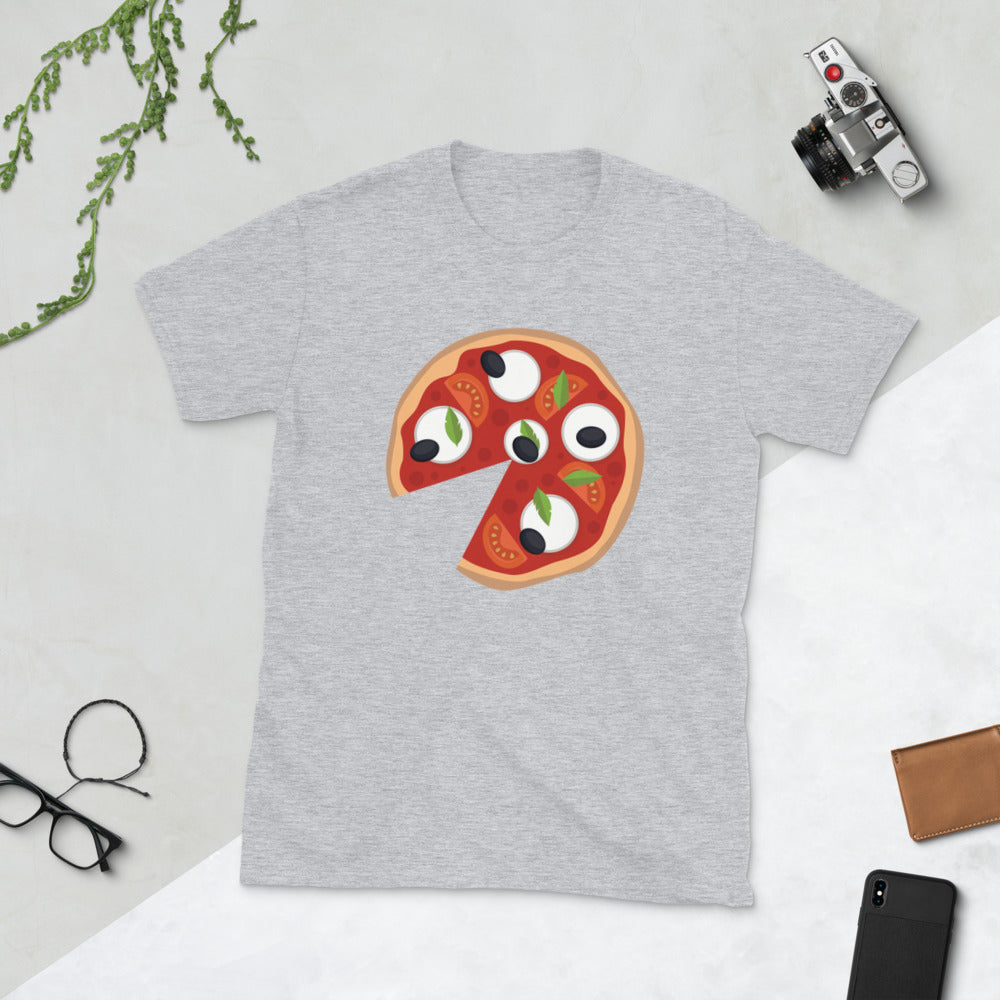 T-shirt Italie gris sport - Grand part de pizza italienne père fils