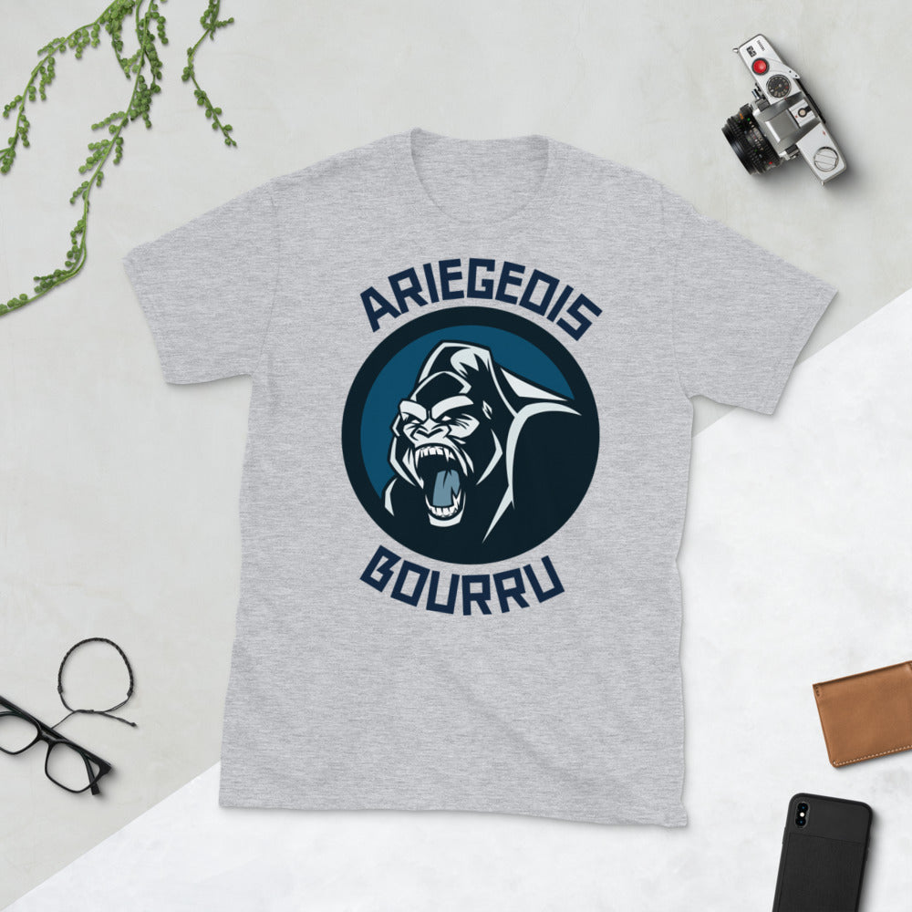 Ariégeois bourru - T-shirt Unisexe à Manches Courtes - Ici & Là - T-shirts & Souvenirs de chez toi