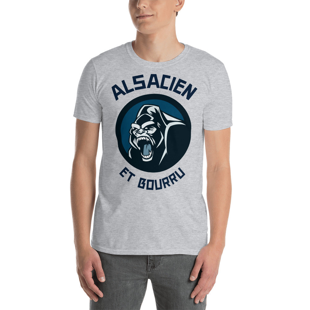 Alsacien bourru T-shirt Unisexe à Manches Courtes - Ici & Là - T-shirts & Souvenirs de chez toi